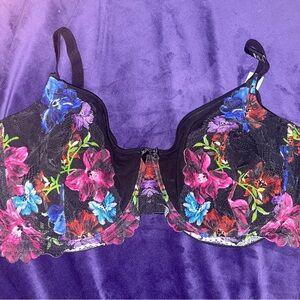 BNWT - Torrid Multicolor Floral Lace Bra 48DD